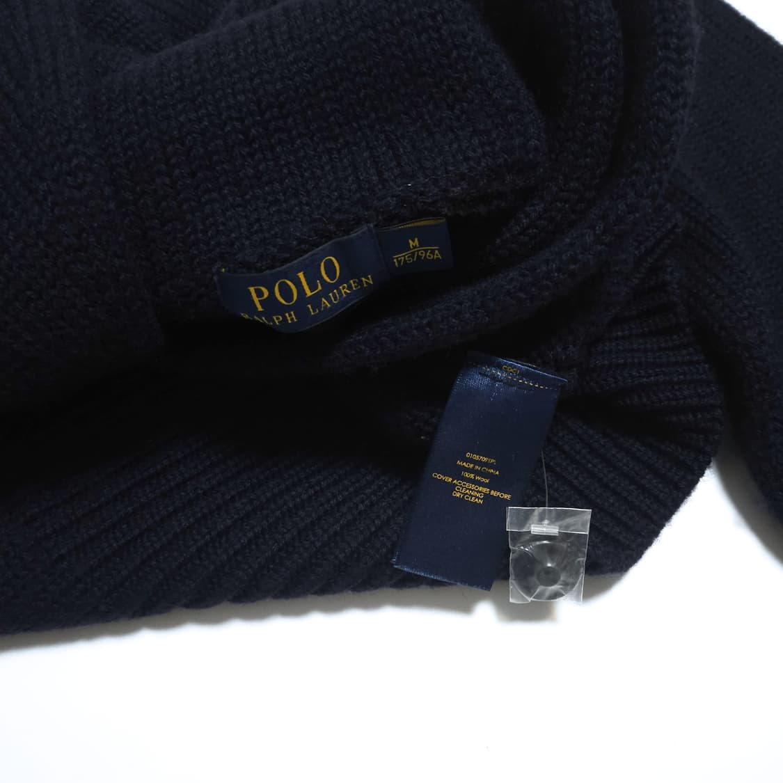폴로 랄프로렌 숄카라 울 니트 스웨터 네이비 상품이미지5