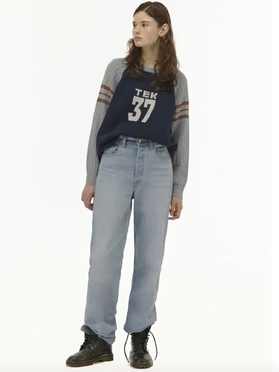 테켓 넘버링 니트 스웨터 상품이미지2