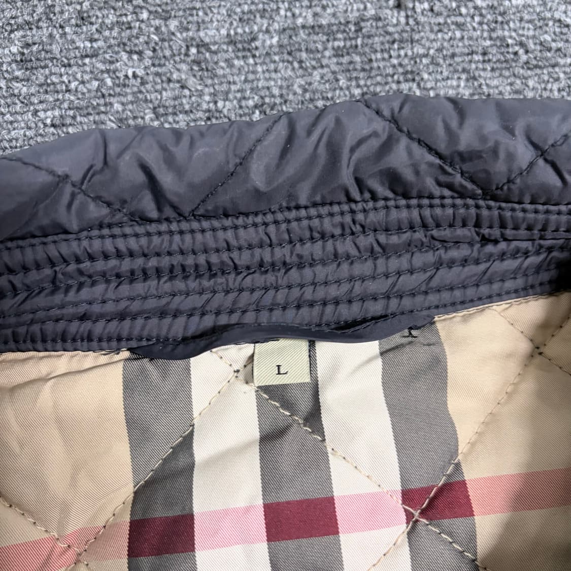 바버리 퀄팅 누빔 자켓 상품이미지4