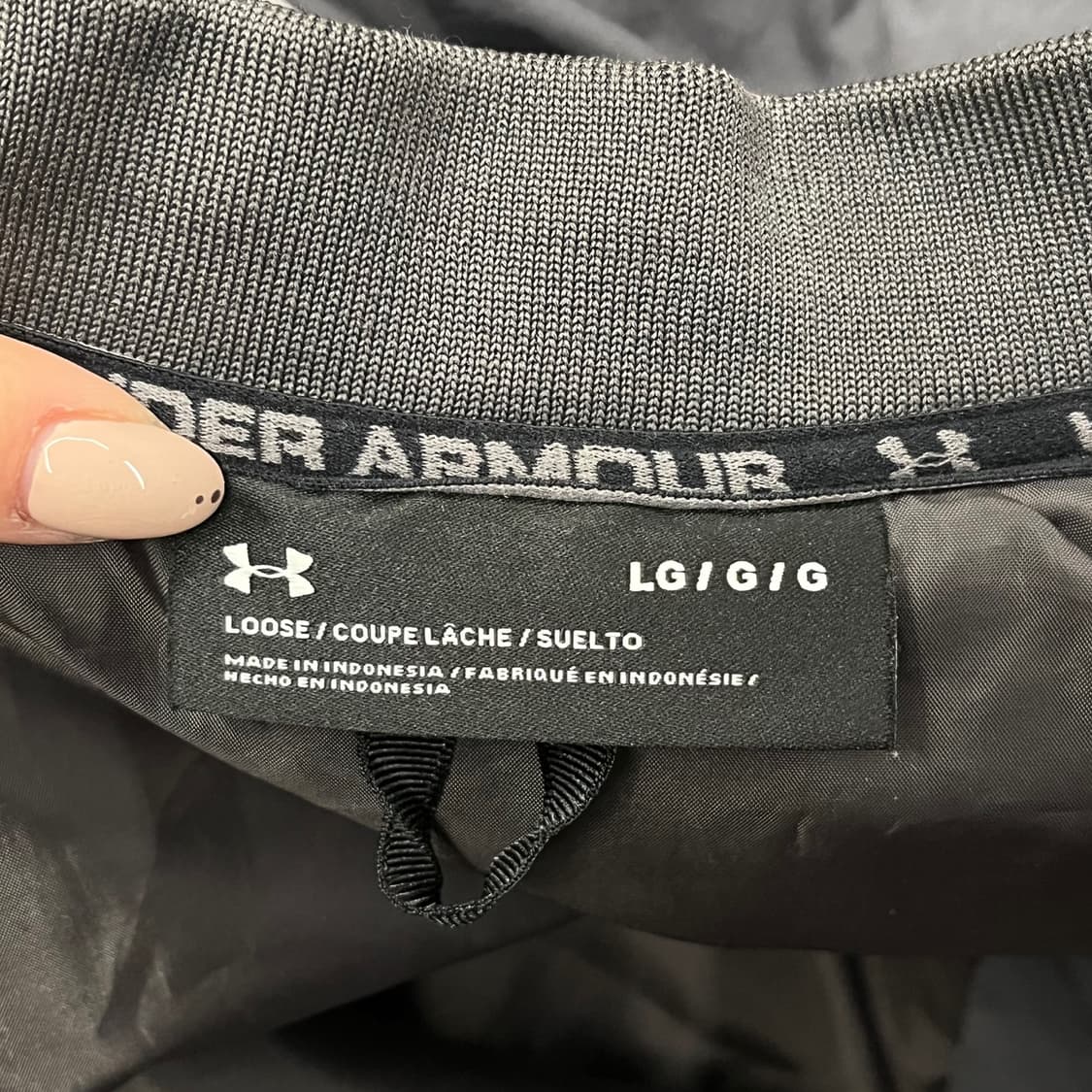 [정품/L] 언더아머 블루 그레이 바람막이 점퍼 b17 상품이미지5