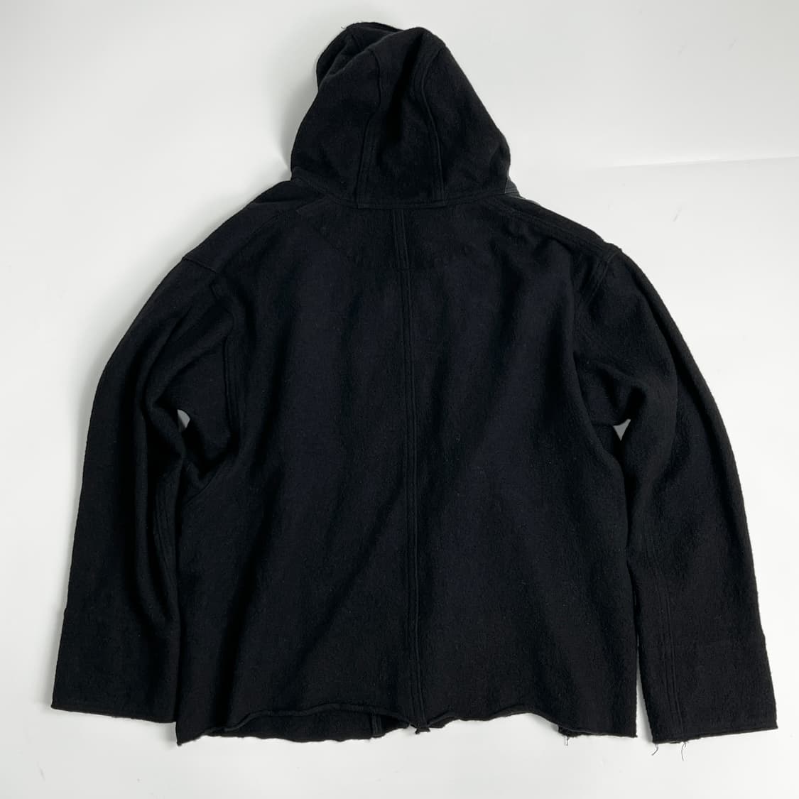 캐피탈 비대칭 버튼 울 후디 자켓 상품이미지10