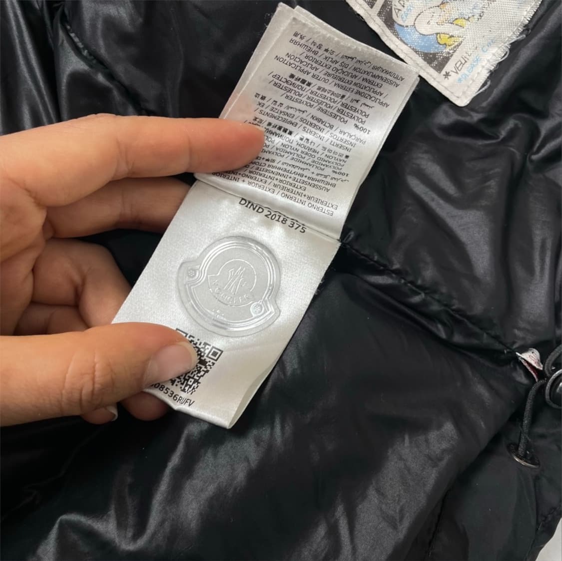 몽클레어 Moncler 그레노블 블랙 후드 다운 패딩 2 상품이미지5