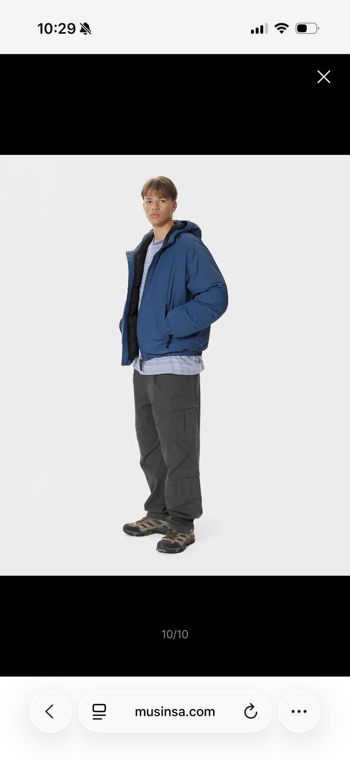 디스이즈네버댓 Washed Down Puffer Jacket 상품이미지3