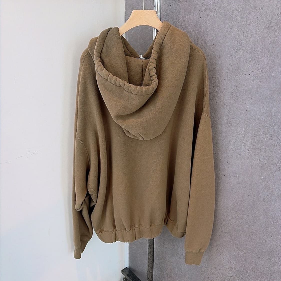 (정품/새상품) R13 알써틴 남성 올리브 오버사이즈 거셋 후드 상품이미지4