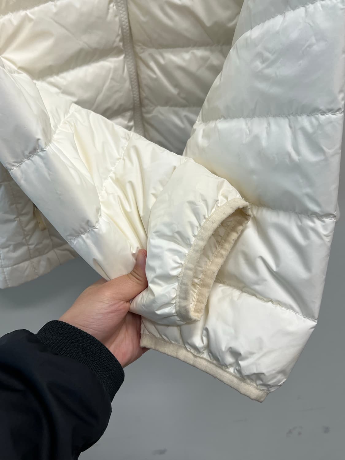 (100) 네파 우먼스 구스다운 경량 패딩 아이보리 상품이미지4