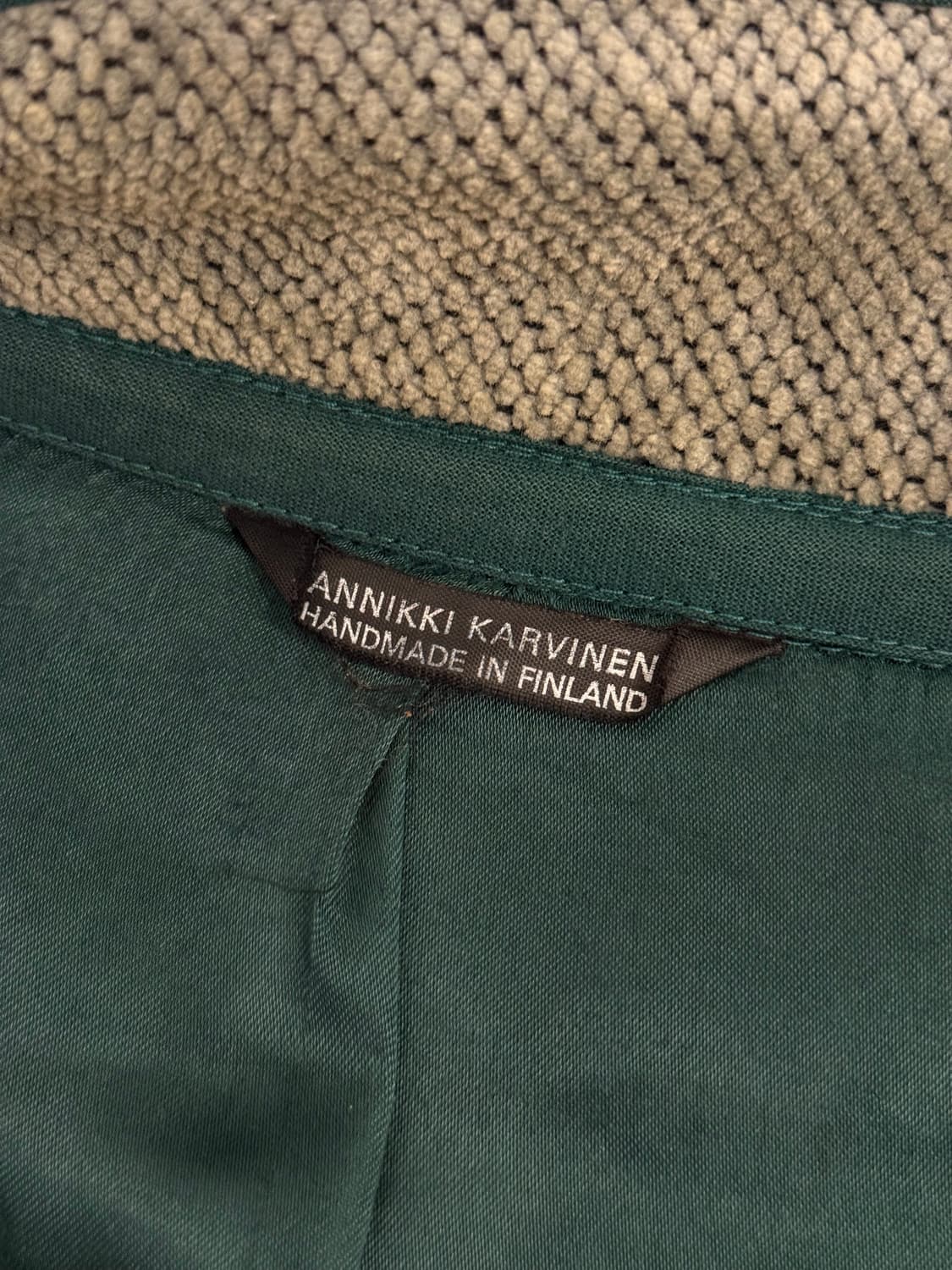 F) ANNIKKI KARVINEN Handmade Wool Jacket 상품이미지7