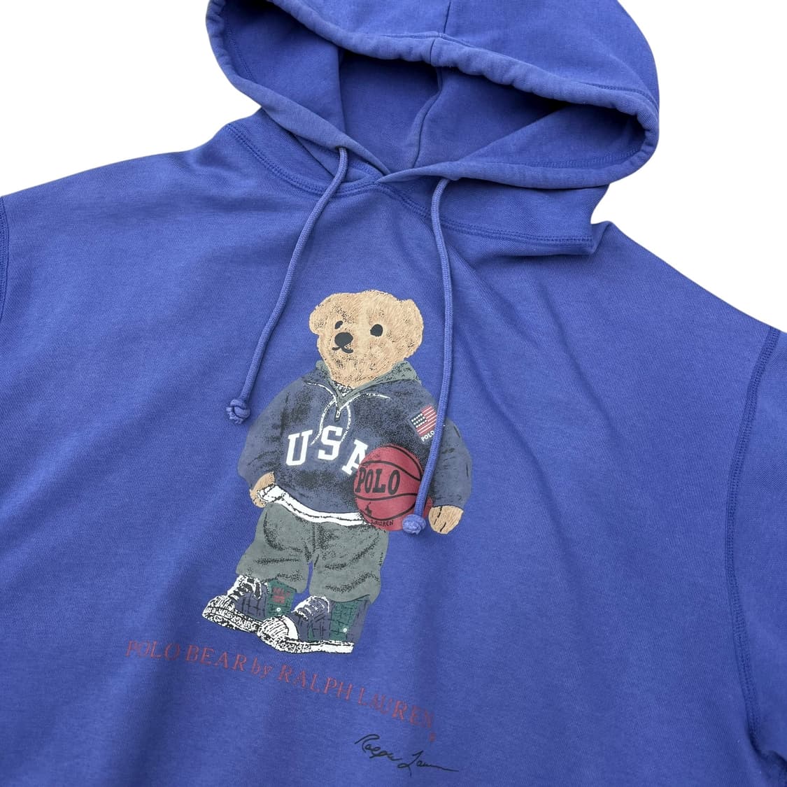 폴로 랄프로렌 폴로베어 청보라 후드티셔츠 상품이미지4