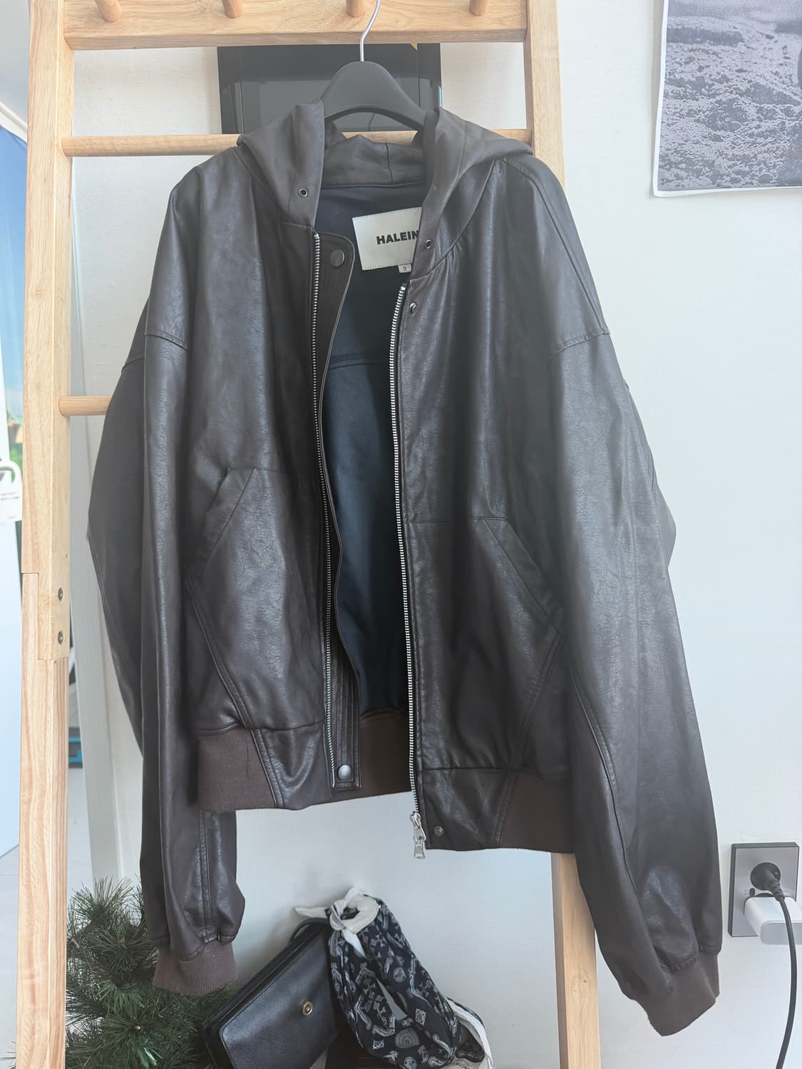 알렌느 크롭 포우 레더 자켓[마누라한테 살아남기1] 상품이미지5