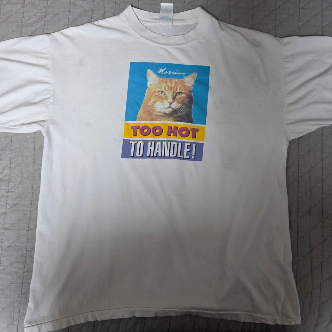 [OS] 빈티지 90s 모리스 고양이 TOO HOT 티셔츠 상품이미지1
