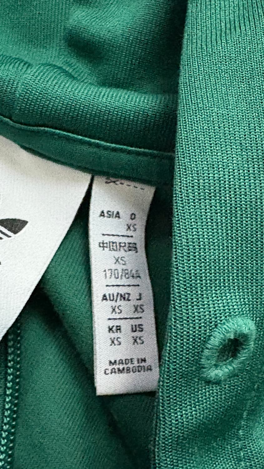 아디다스 그린 삼선 후드집업 XS 져지 상품이미지4