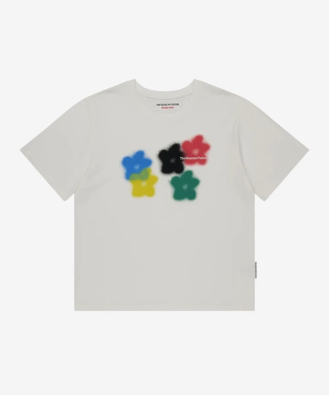 더뮤지엄비지터 FIVE FLOWER BLUR T-SHIRTS (WHITE 상품이미지2