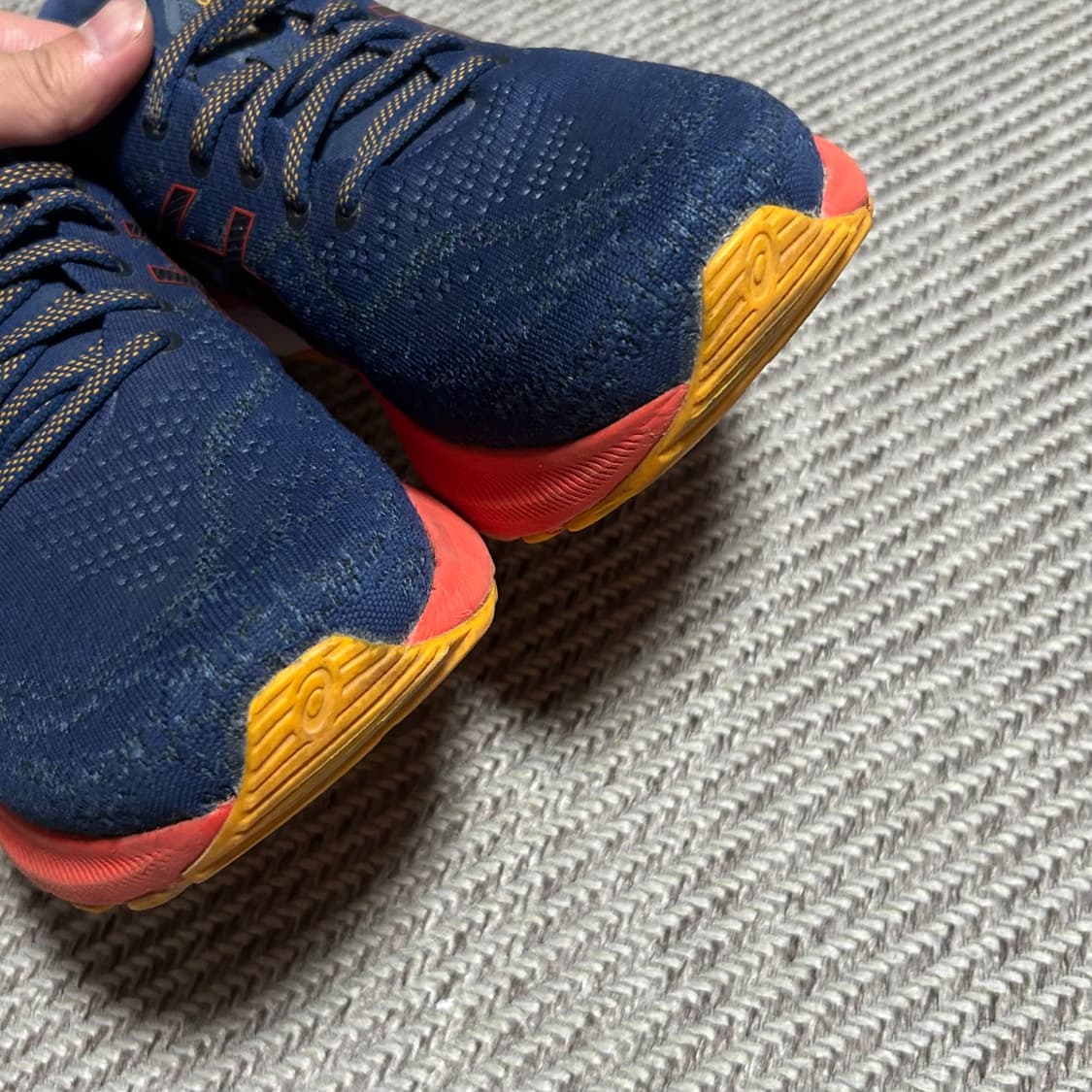 [260mm] asics 아식스 젤 카야노29 네이비 오렌지 런닝화 상품이미지5