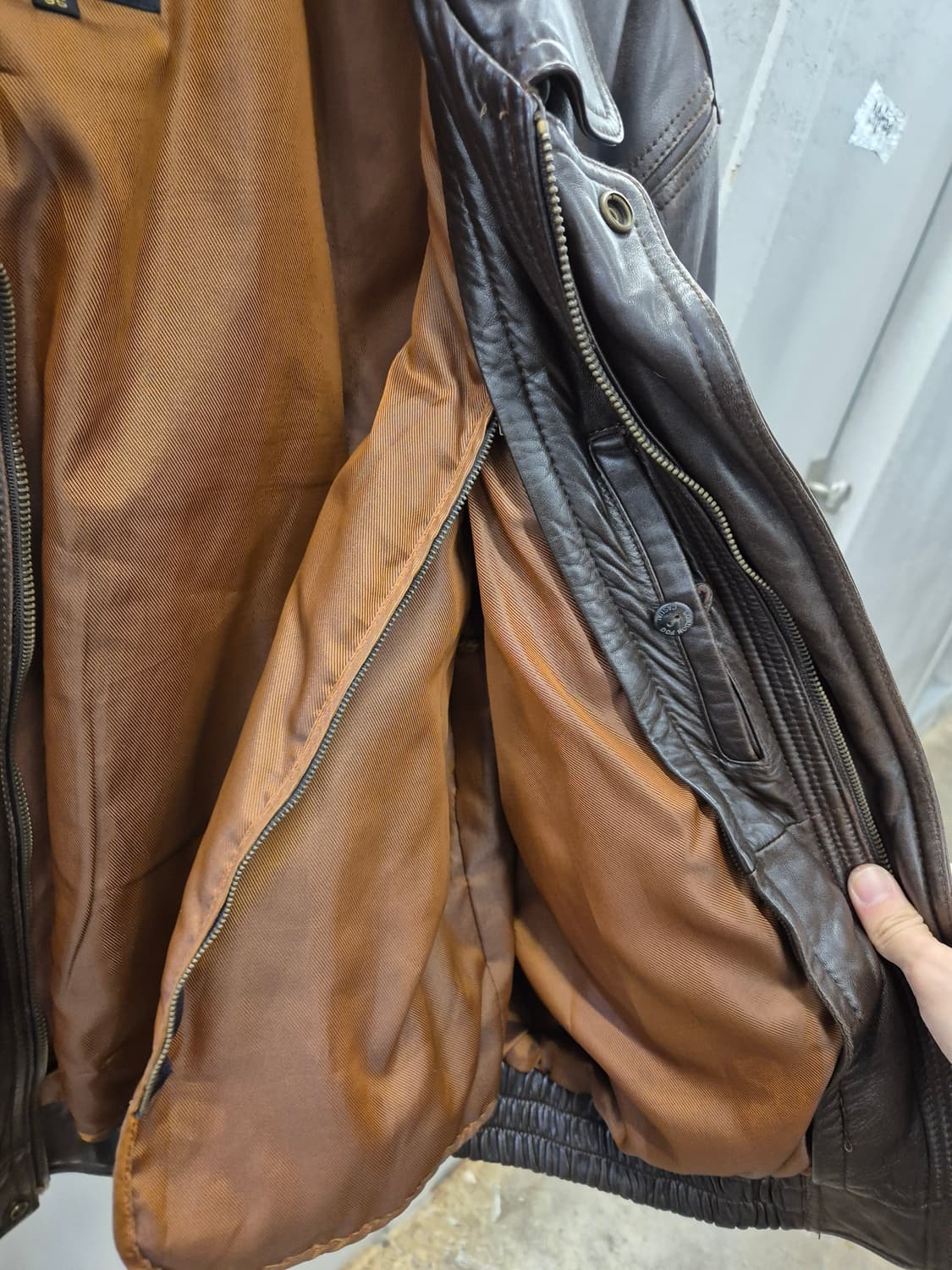 런던포그 빈티지 양가죽 자켓 95 상품이미지7