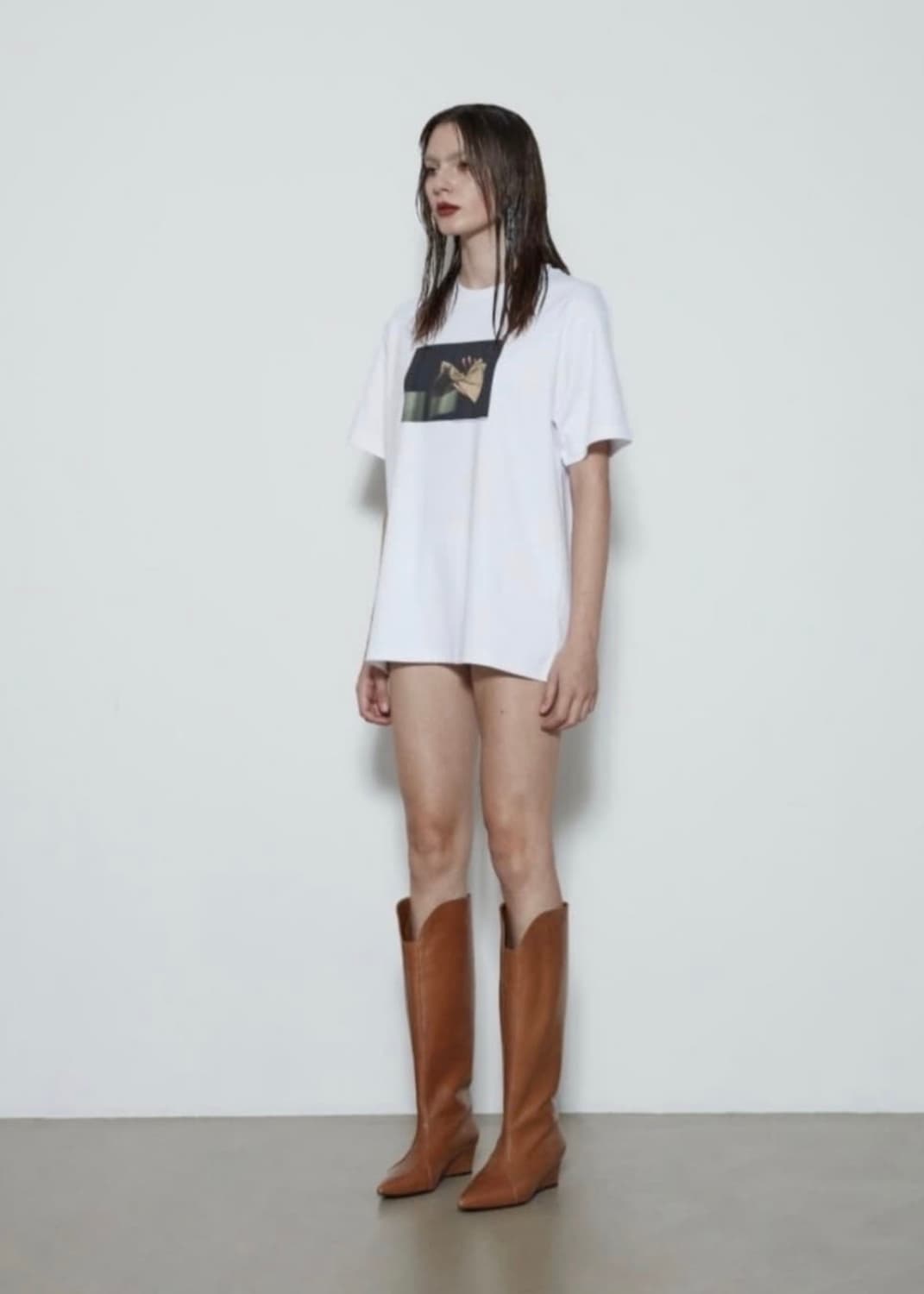 Curved Wedge Leather boots (쓰리투에이티) 상품이미지4