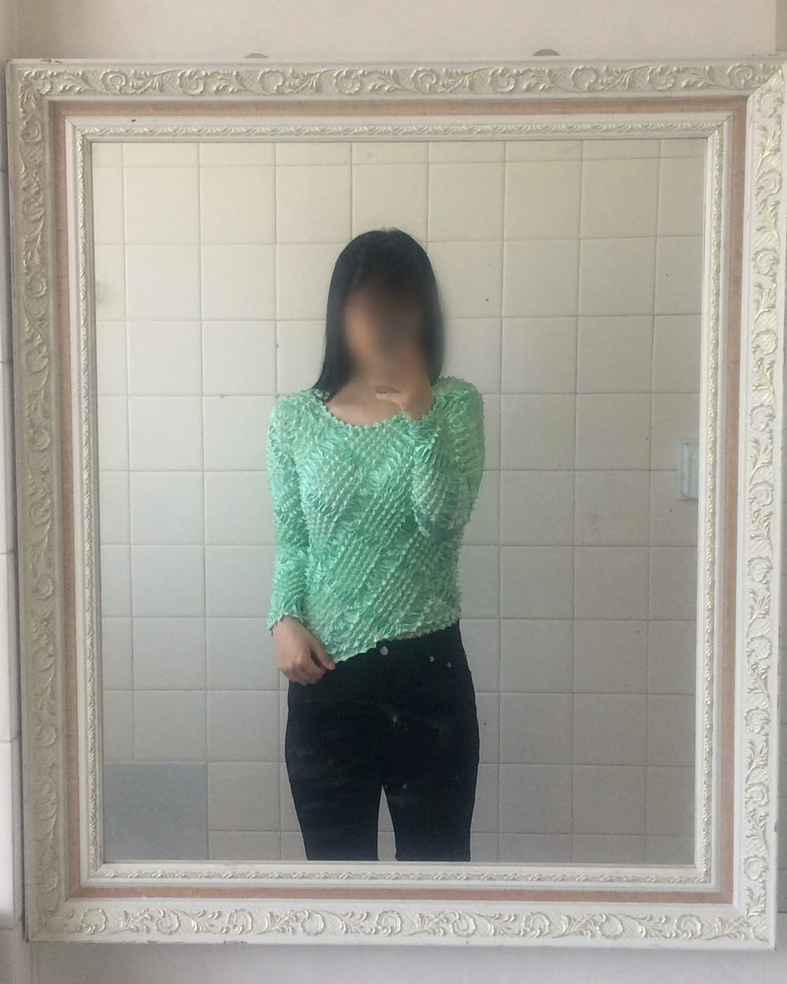 Pleats popcorn top 상품이미지4