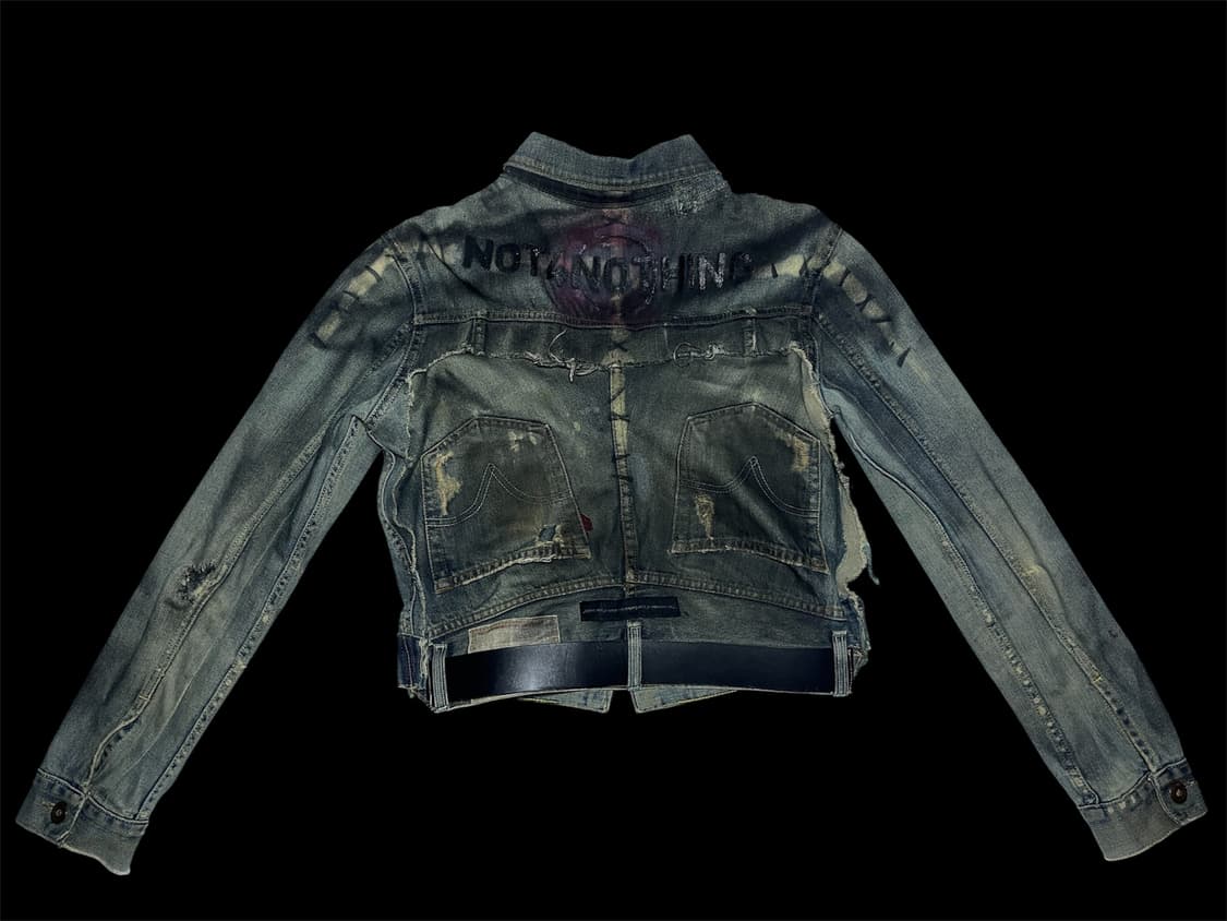 [M] 리바이스 X 아카이버 프랑켄슈타인 크롭 데님 트러커 크롭 자켓 상품이미지2