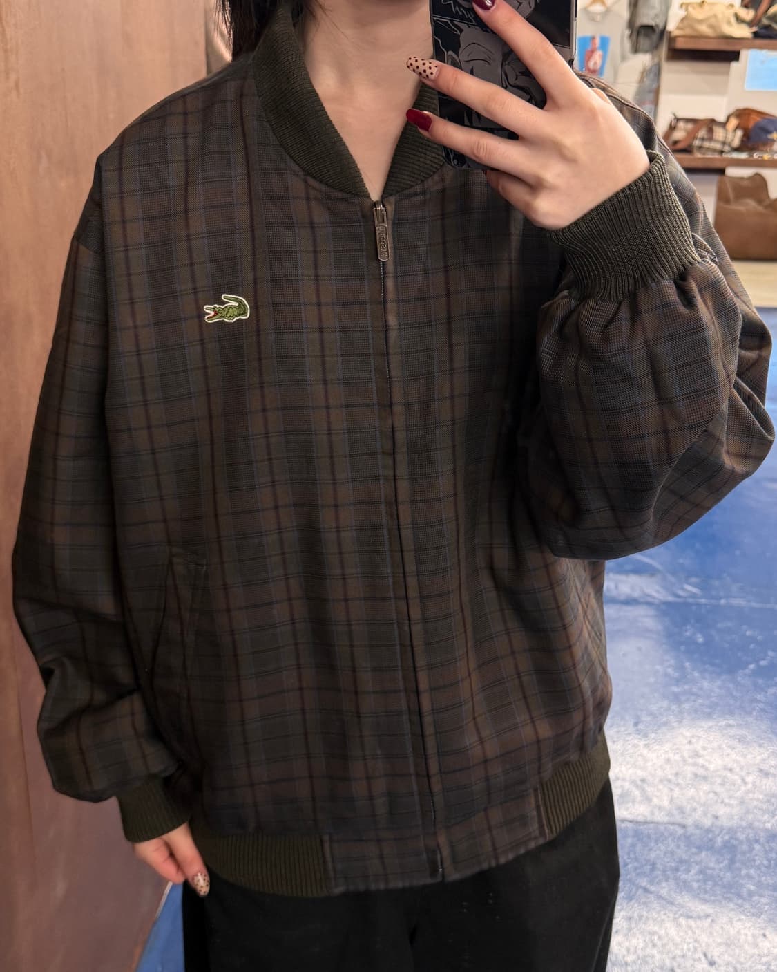 Lacoste 라코스테 체크 점퍼 상품이미지1