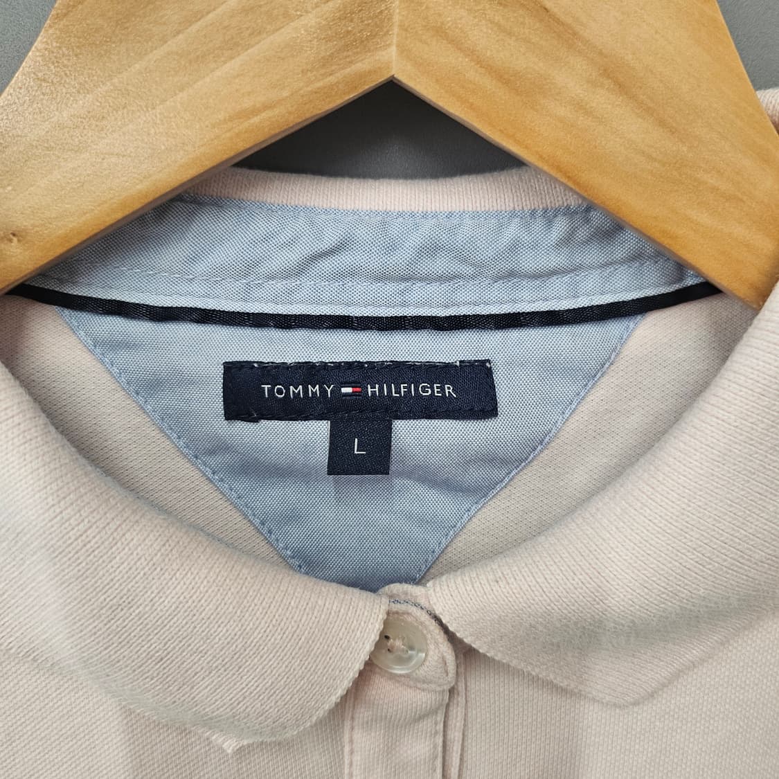 타미힐피거 여성 라이트핑크 카라티셔츠 상품이미지4