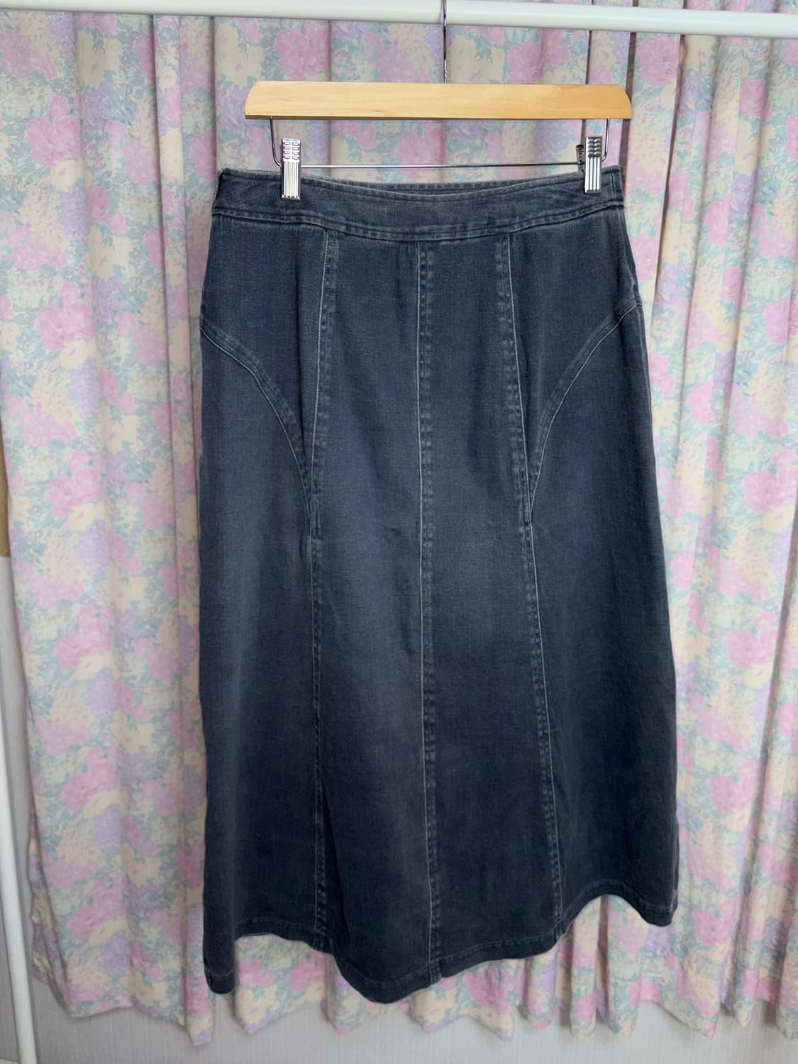 다크그레이 데님 스커트 상품이미지7