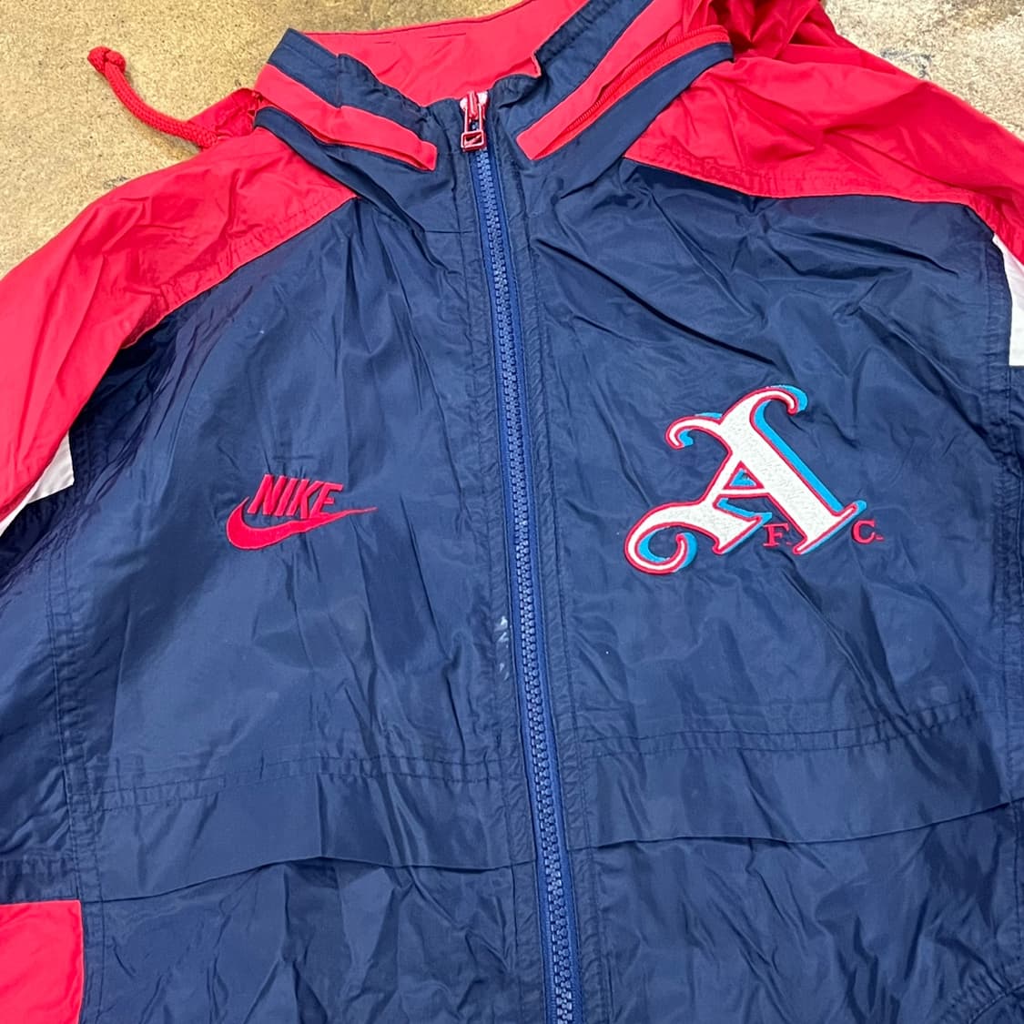 [정품/95] 나이키 올드스쿨 아스날 바람막이 자켓 b15 상품이미지4