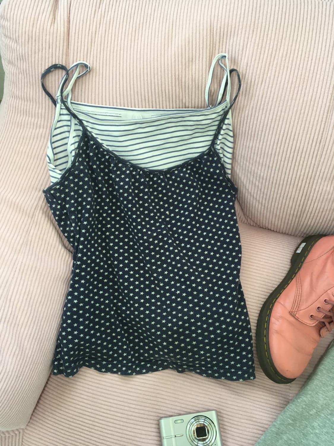 Set) 별 패턴 슬리브리스 + 스트라이프 슬리브리스 상품이미지5