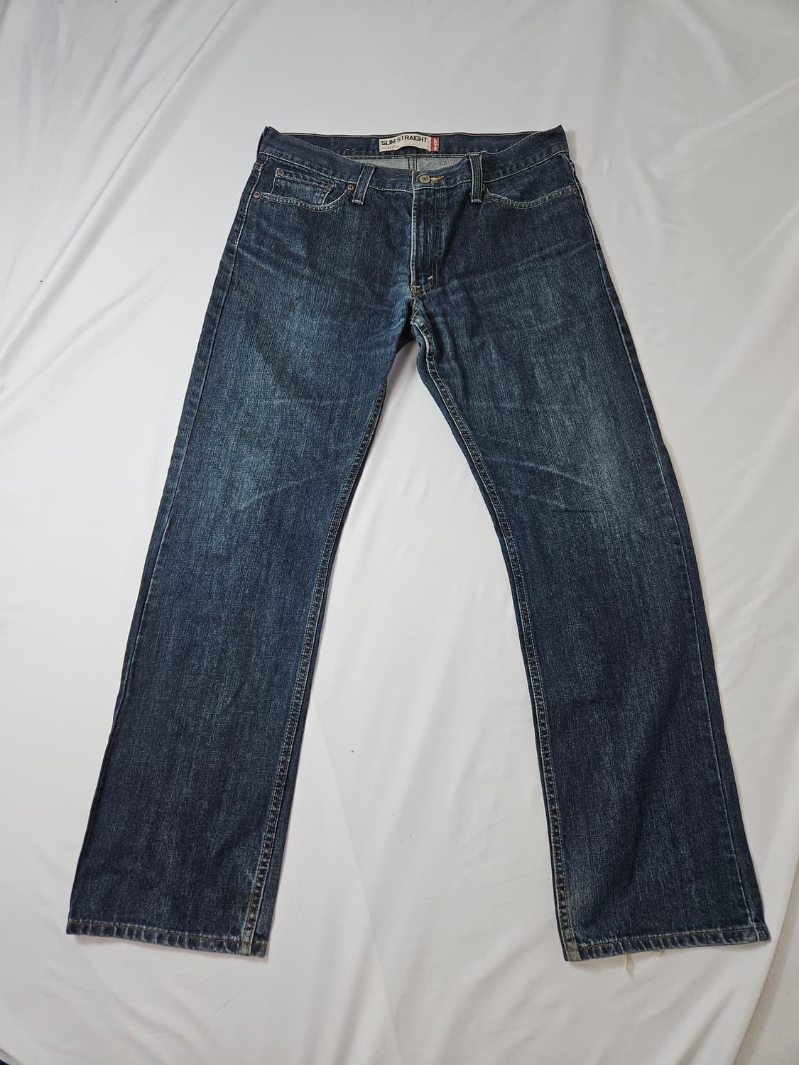 00s 리바이스 514 워싱 데님팬츠 부츠컷 스트레이트진 빈티지 35 상품이미지4