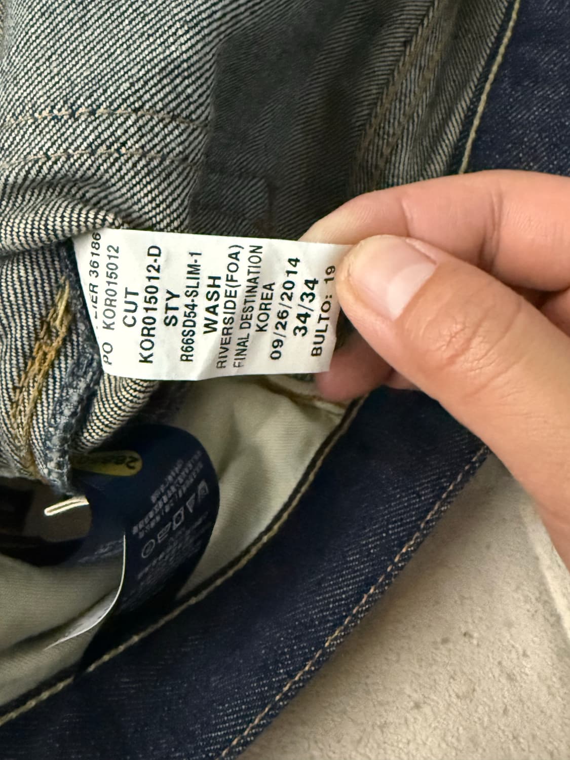 랄프로렌 슬림 381  데님 34/34 상품이미지4