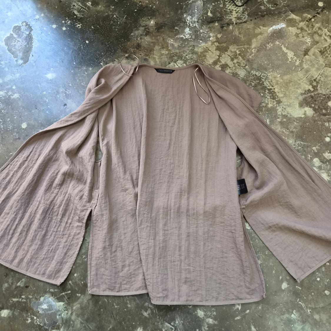 M-L) ZARA 자라 벨티드 자켓 상품이미지6
