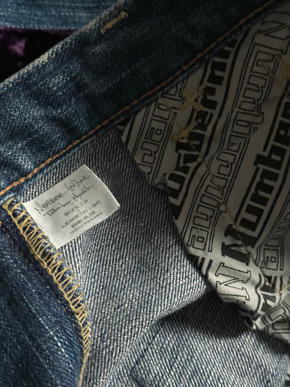 넘버나인 03aw 커트기 패치워크 진 상품이미지3