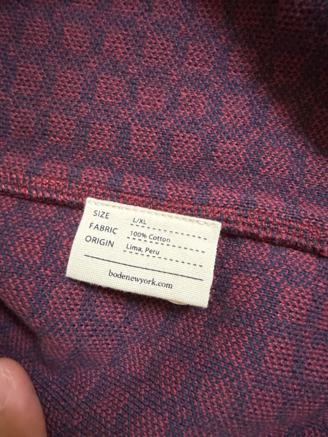 보디 체크 가디건 상품이미지3