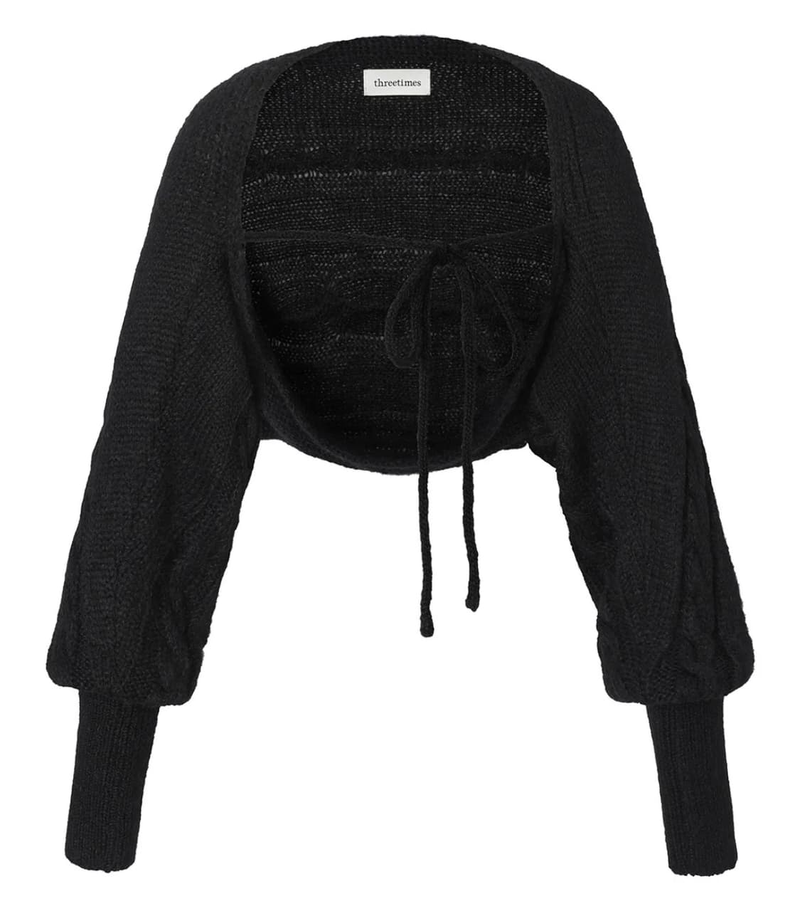 쓰리타임즈 25FW 크리미 니트 볼레로 Creamy knit bolero 상품이미지1