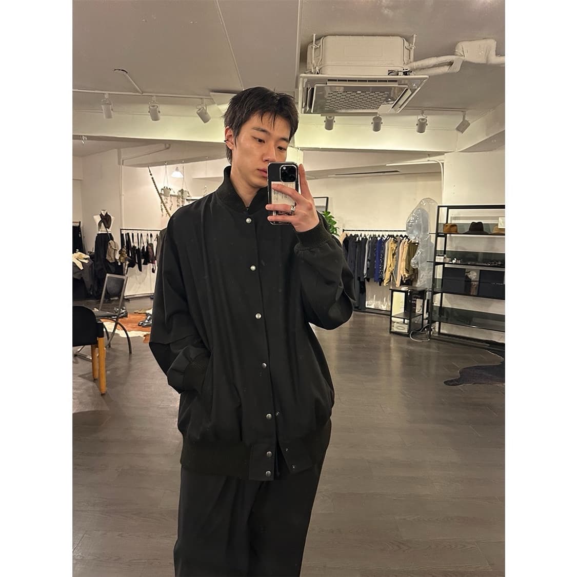 요지야마모토 오버사이즈 봄버 자켓 상품이미지4