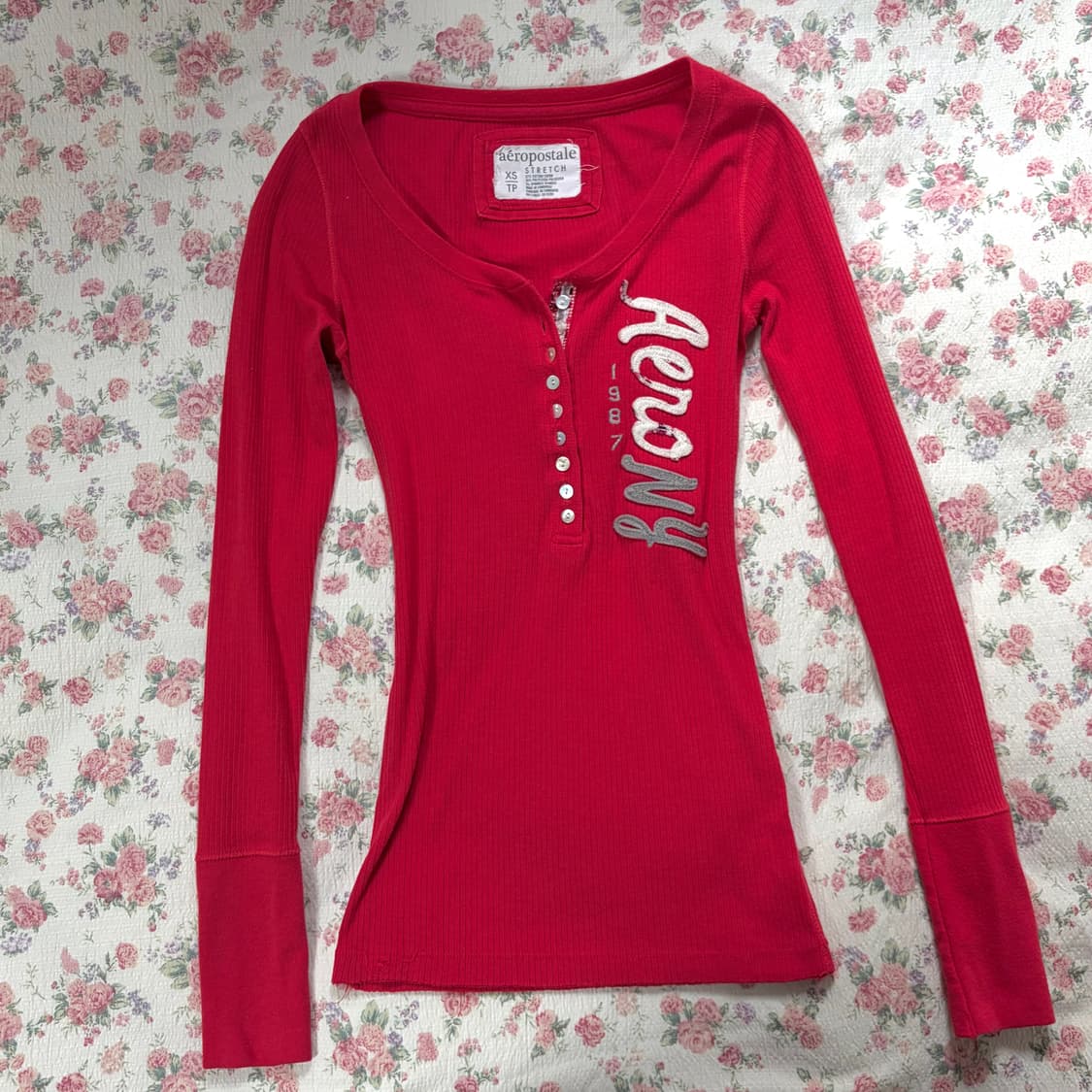 Aeropostale henley 에어로포스테일 롱슬리브 딱붙 긴팔티 상품이미지1