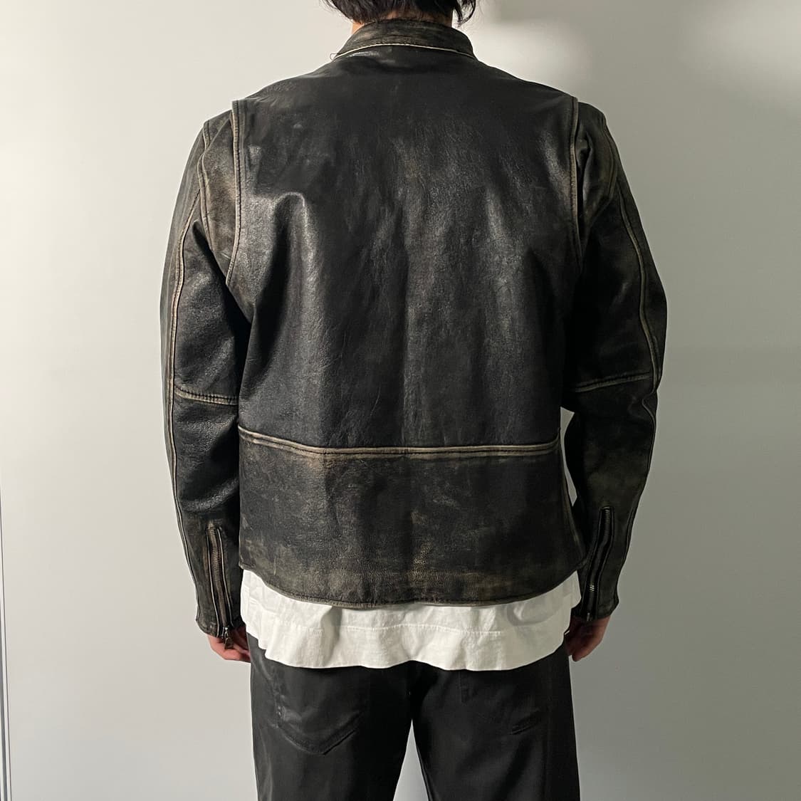 GABBA 리얼레더 워싱 가죽자켓 (on.586)   상품이미지2