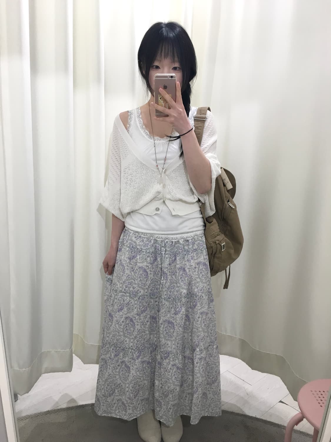earth music floral skirt 상품이미지2