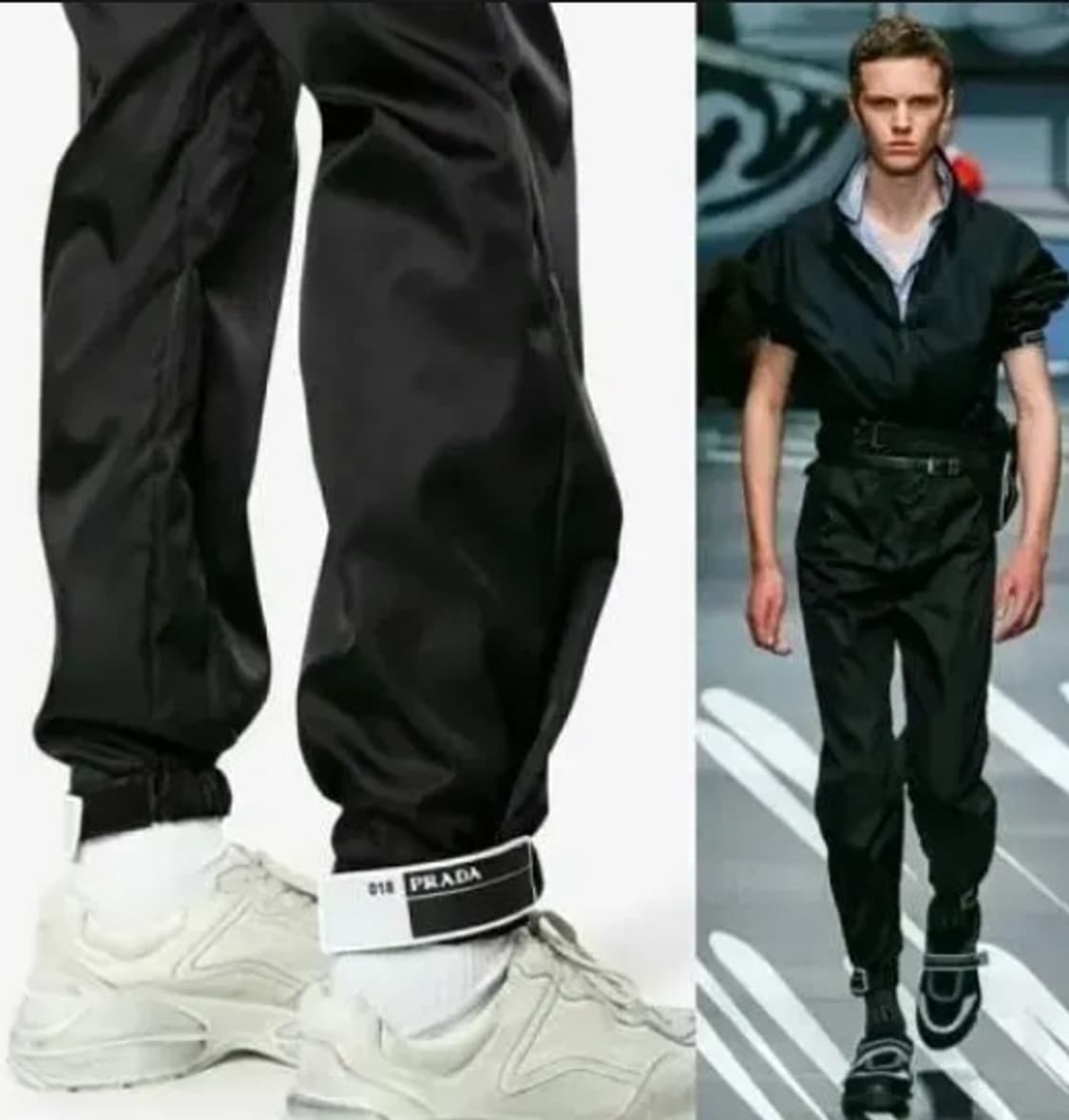 [구매] 프라다 개버딘 팬츠 블랙 50 상품이미지1