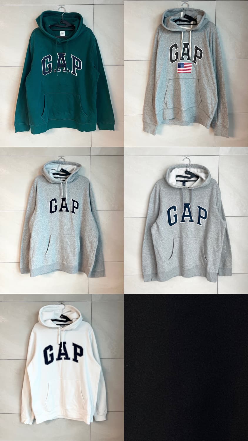 다양한 색상의 갭 후드티, 후드집업 상품이미지2
