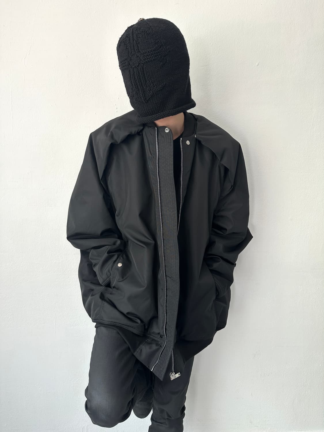 릭오웬스 25FW 컨버터블 나일론 봄버 자켓 상품이미지1