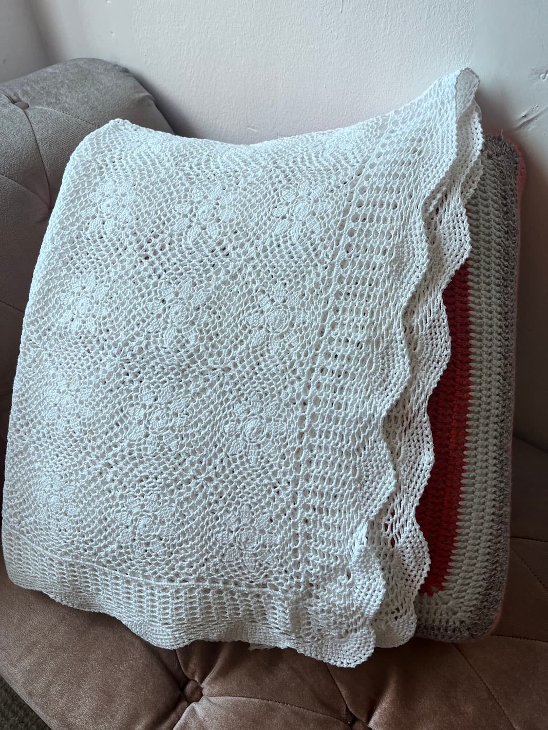 유럽수입 핸드메이드 손뜨개 크로쉐테이블보 상품이미지4