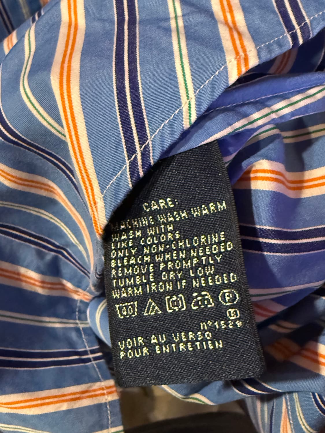 폴로스포츠 블루 스트라이프 셔츠 상품이미지3