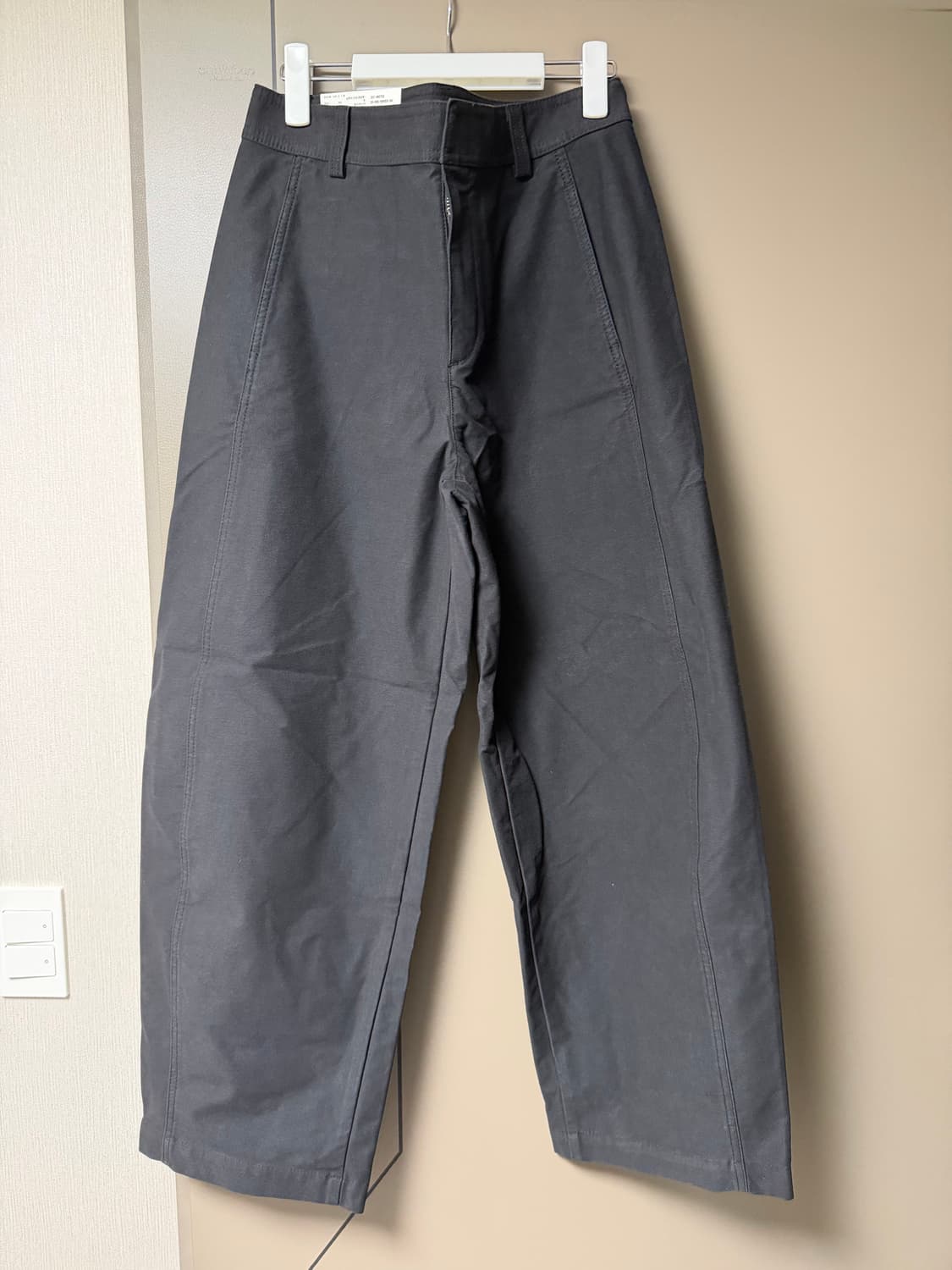 L) 유니클로 저지배럴레그팬츠 블랙 상품이미지1