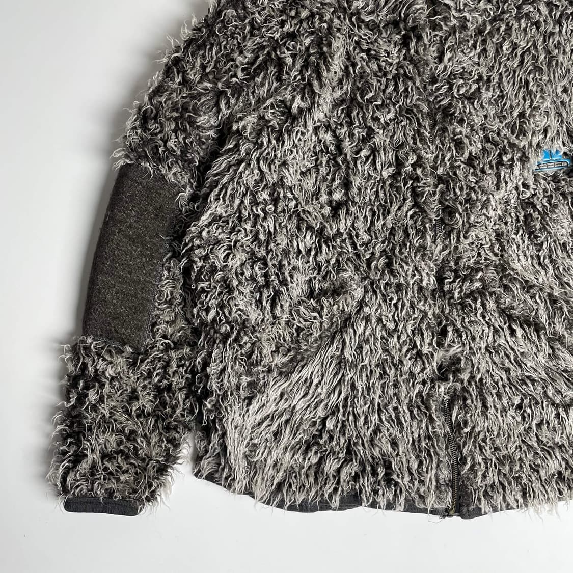 Hooch hardware mixed fibres 퍼 집업 후드 자켓 상품이미지3