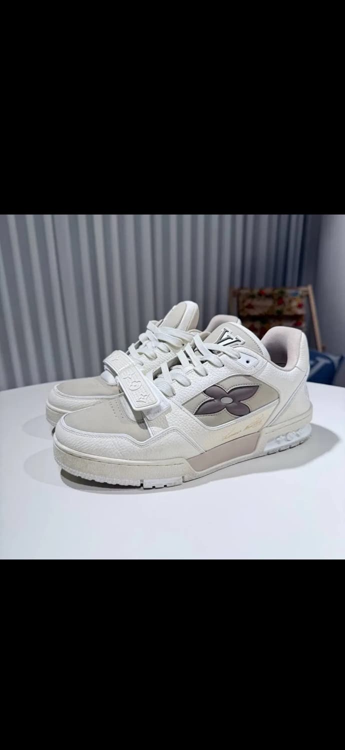 6.5 / 루이비통 벨크로 베이지 트레이너 스니커즈 상품이미지2