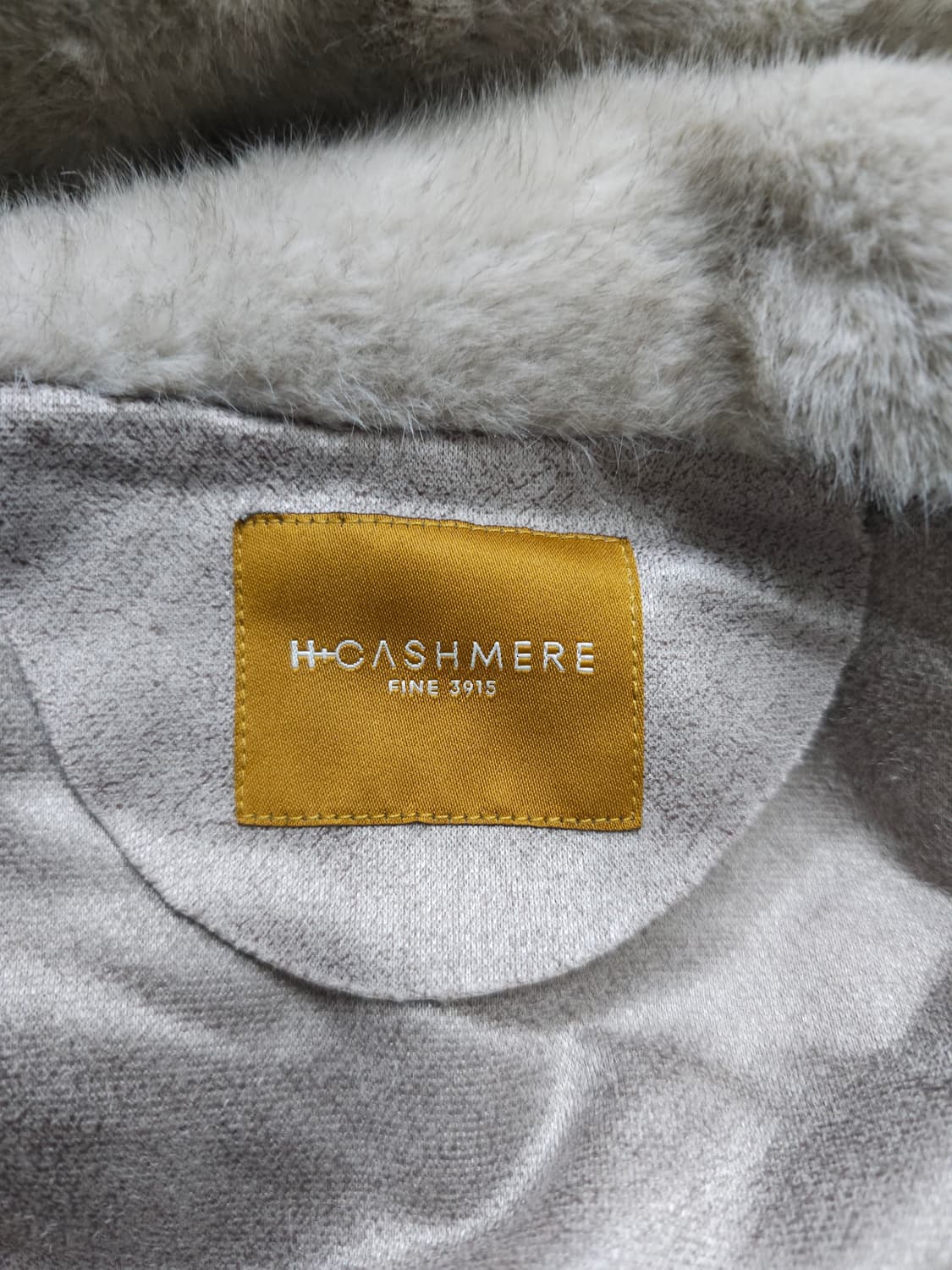 새상품)H.CASHMERE 비건 밍크 후드롱코트 상품이미지7