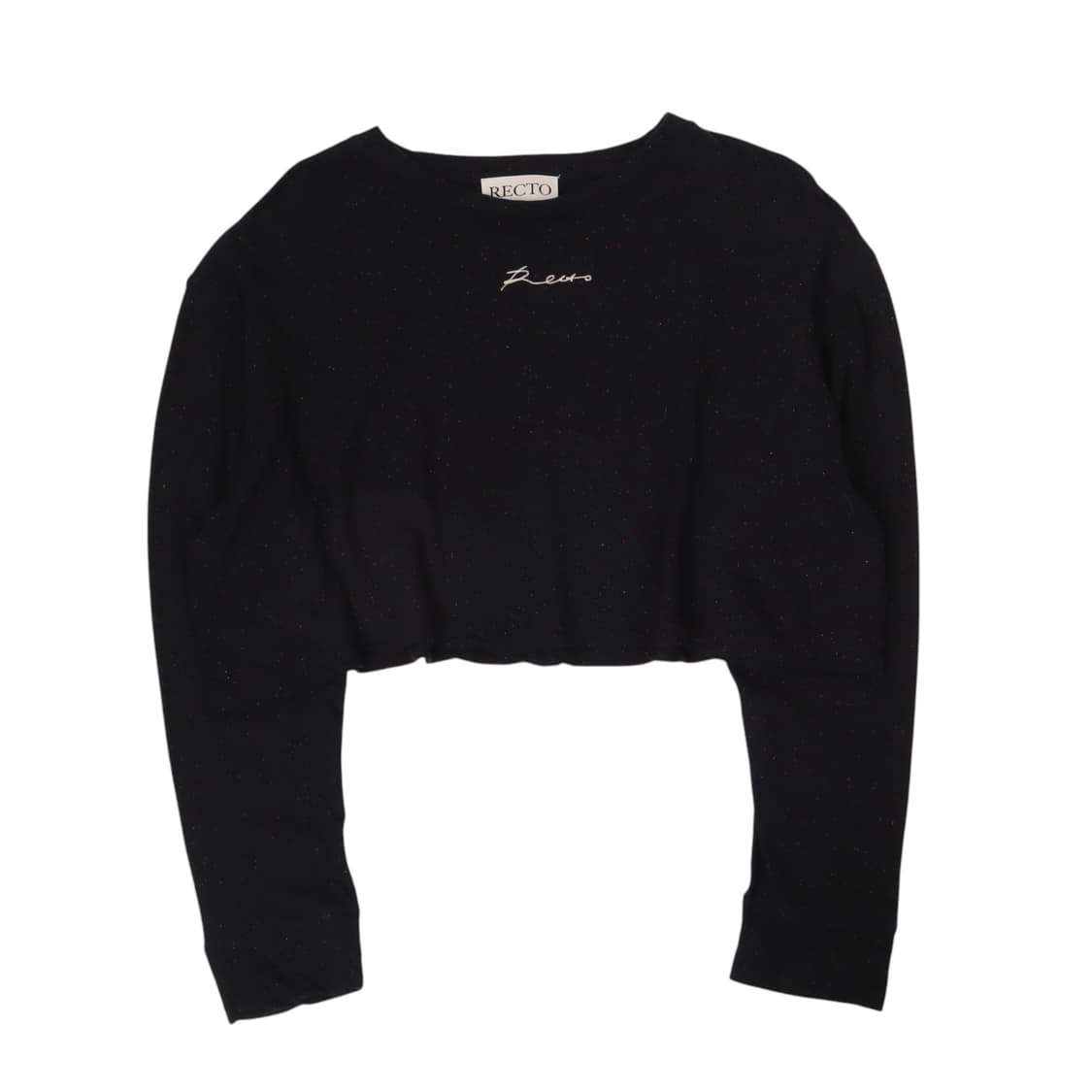 Recto 렉토 체인스티치 크롭 티셔츠 상품이미지1