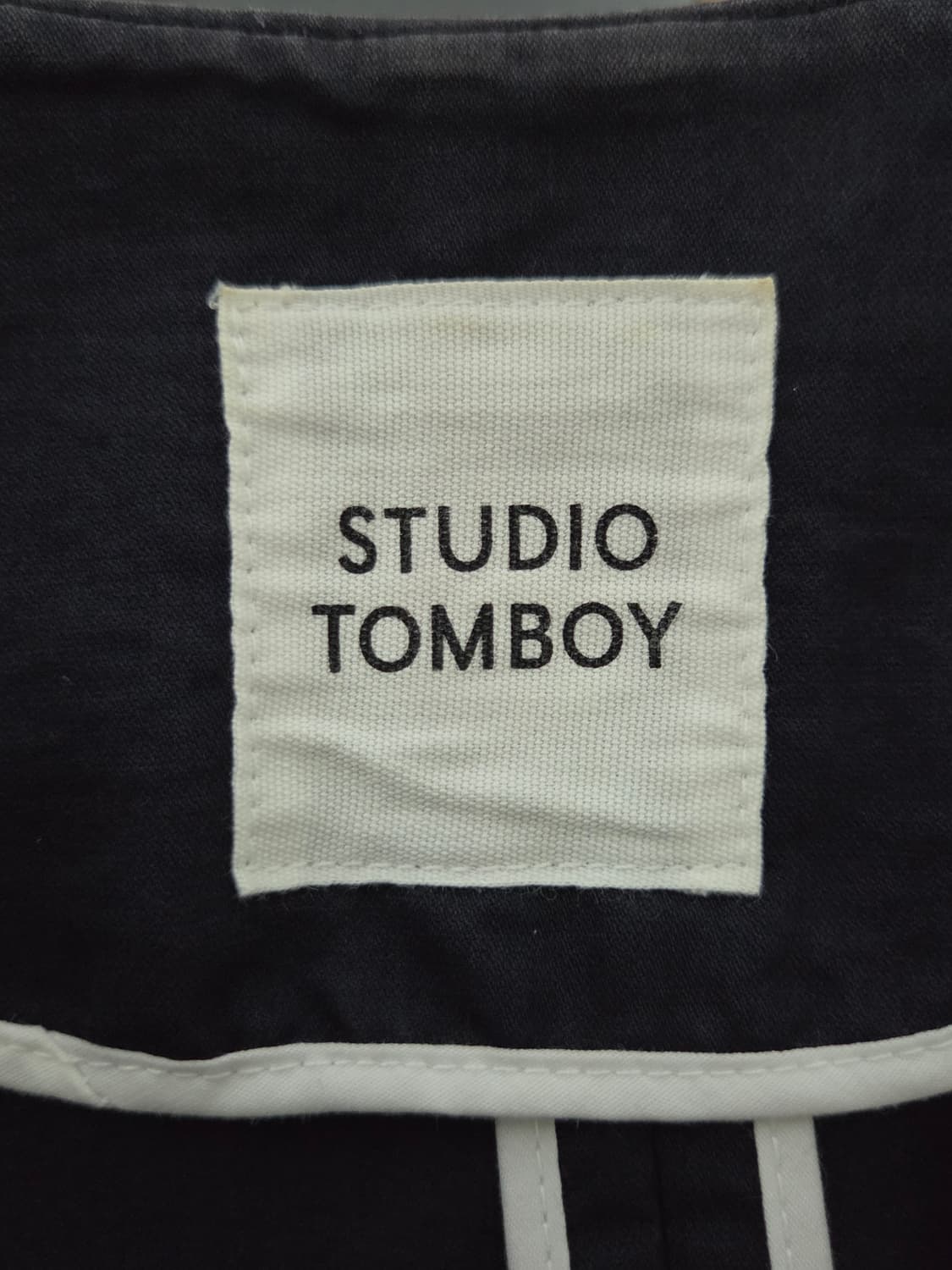 [스튜디오 톰보이] 코튼 나일론 라운드넥 오버핏 자켓 | 00176 상품이미지3