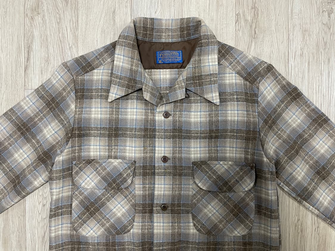 95) 70's 펜들턴 체크 울 보드셔츠(미국제)RRL&LVC&폴로 상품이미지5