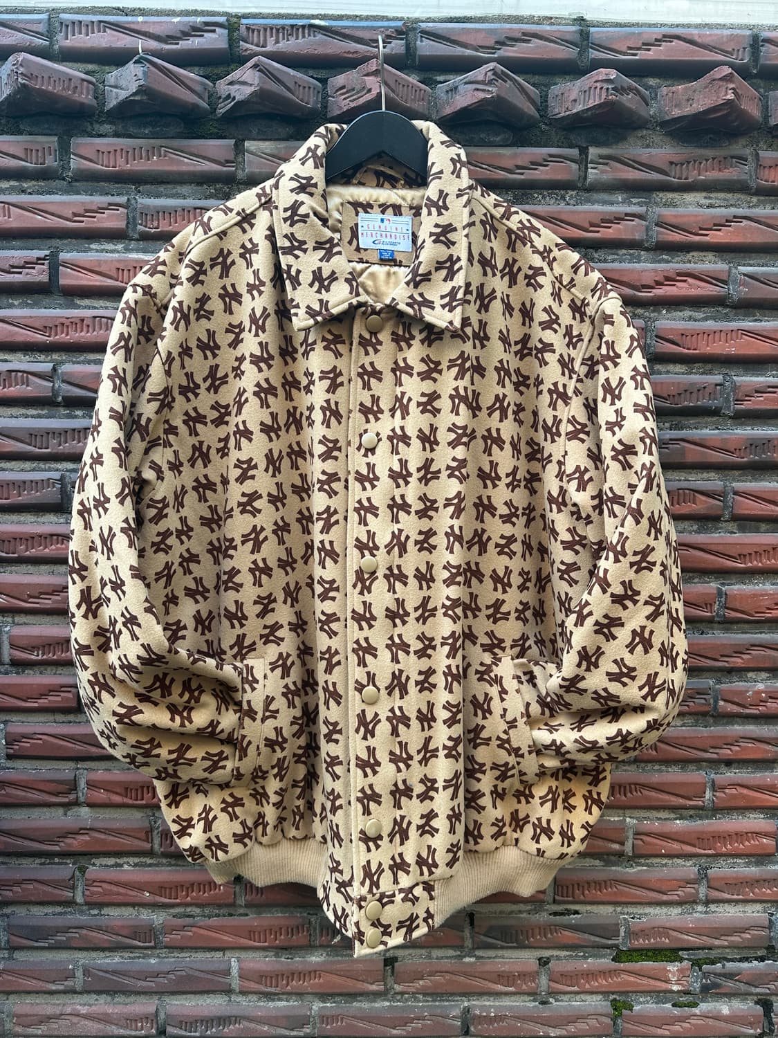 빈티지 90s G-III 뉴욕 양키즈 레터링 울 바시티 자켓 상품이미지1