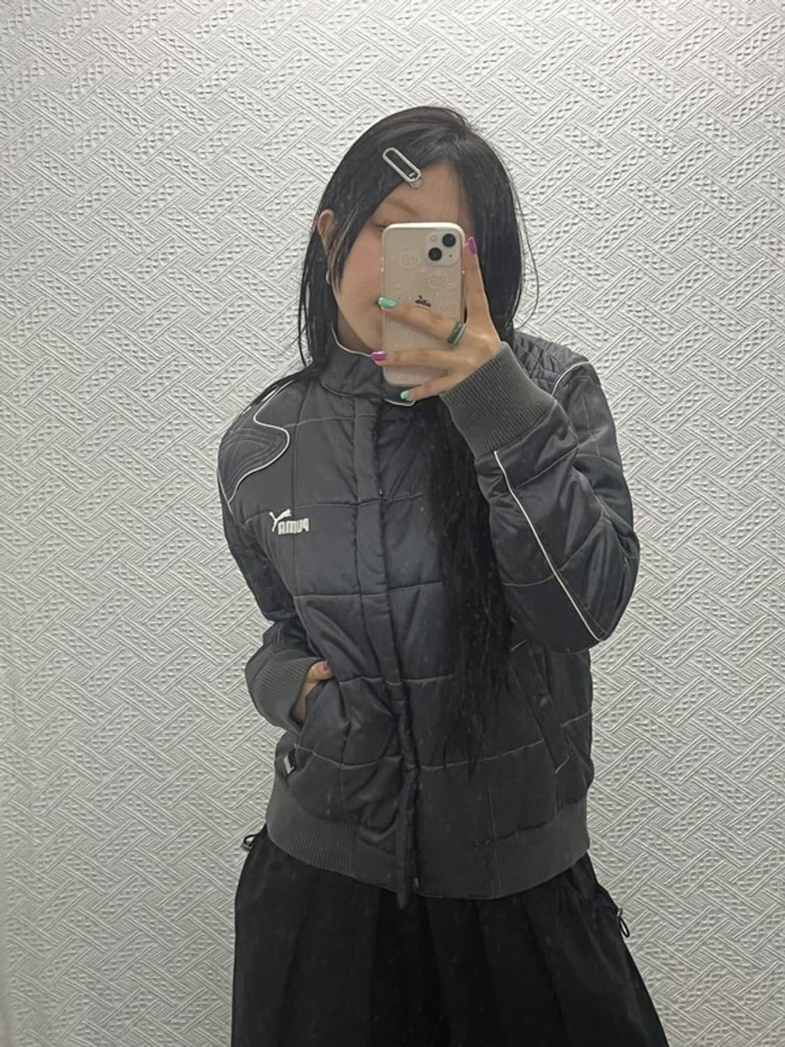 푸마 올드스쿨 일본풍 빈티지 바이커 패딩 S C06720 상품이미지1