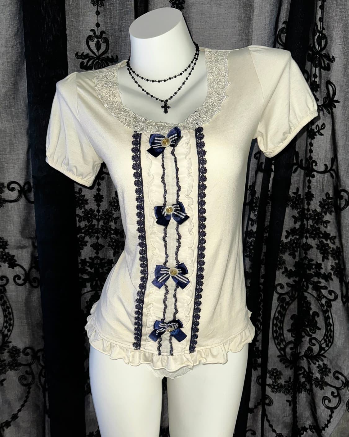 Gothic Ribbon Short Sleeve 상품이미지2